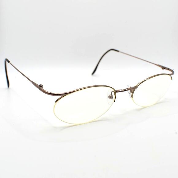 Yves Saint Laurent 4123 Y386 53-20-135 Half Rim Eyeglass FRAMES ONLY - VERY GOOD - Picture 1 of 10